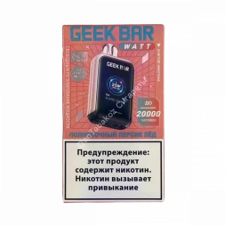 Электронная сигарета Geek Bar 20000 Сочный персик лед 20мг ОПТОМ      