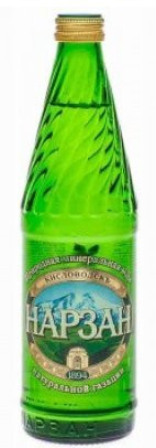 Минеральная вода Нарзан газированная 0.5л стекло оптом 
