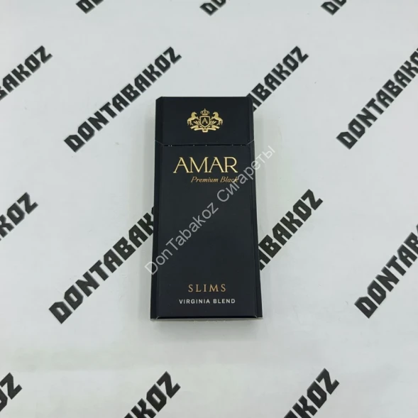 Сигареты AMAR Premium Black Slims оптом 