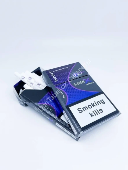 Сигареты Line X Nano Bluberri с кнопкой оптом 