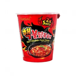 Лапша быстрого приготовления Самянг Hot Chicken Flavor Ramen 2x Spicy (очень острая) курица 70 г оптом