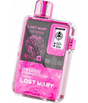 Электронная сигарета Lost Mary OS12000 Клубника персик вишня 20мг ОПТОМ      