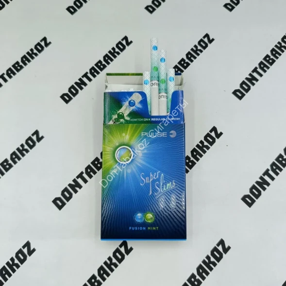 Сигареты Oris (Орис) Pulse Fusion Mint Super Slims Тамань Оптом 