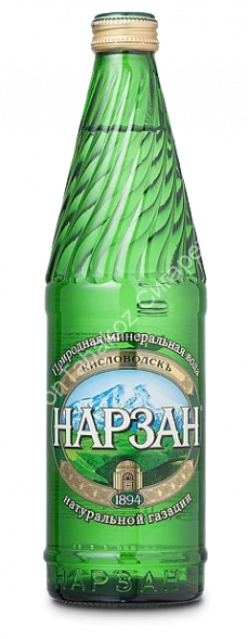 Минеральная вода Нарзан натуральной газации 0,5 Л стекло оптом 