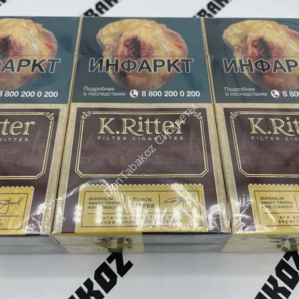  Сигареты K.Ritter Turin Coffee Super Slim Оптом 