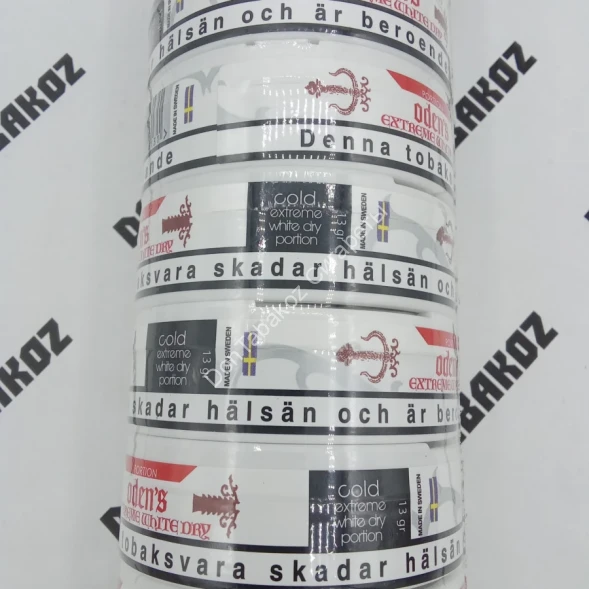 Табак жевательный Odens Cold Dry - Сухой холод (13 грамм) оптом 