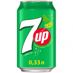 Газированный напиток 7-UP Лимон-Лайм 0,33 л отпом