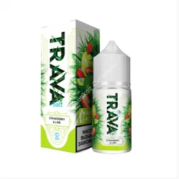 Жидкость для вейпа TRAVA STRONG Клубника-лайм-лед 30 мл оптом