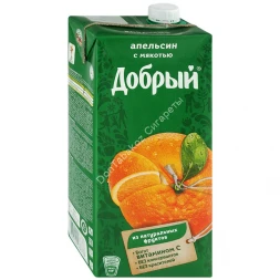 Нектар Добрый Апельсин с мякотью 2 л оптом