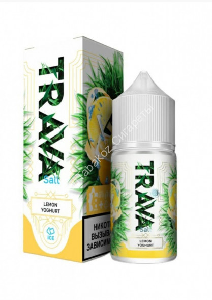 Жидкость для вейпа TRAVA STRONG Лимон-йогурт-лед 30 мл оптом 