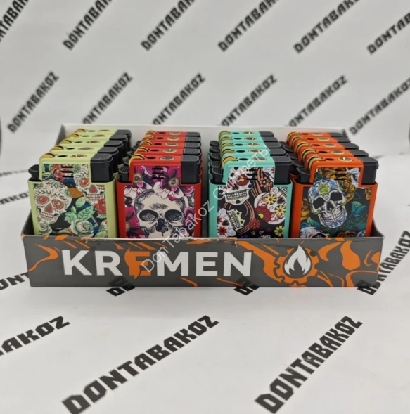 Зажигалка 2 в 1 Турбо и кремень МИКС 