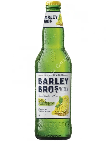Газированный напиток Barley Bros лимон-марокканская мята 0,44 л оптом 