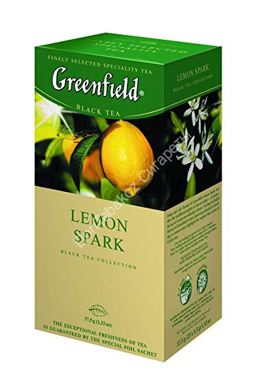 Черный чай Greenfield Lemon Spark 25 пак оптом 