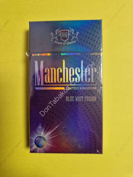 Сигареты Manchester (Манчестер) Blue Mist Fusion Superslims оптом 