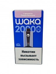 Электронная сигарета Waka SoPro 20000 Сакура виноград 20мг Hard (ОРИГИНАЛ) ОПТОМ  