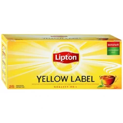 Чай черный Lipton Yellow Label 25 пак оптом