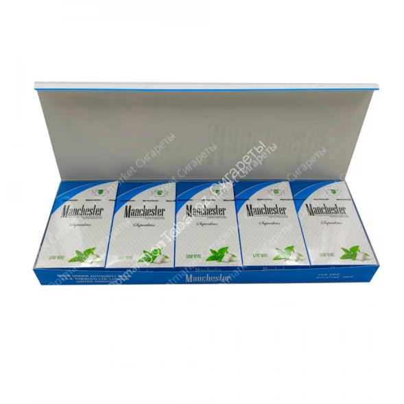 Сигареты Manchester (Манчестер) Gum Mint Superslims МИКС 