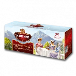 Чай черный Майский Высокогорный 25 пак оптом