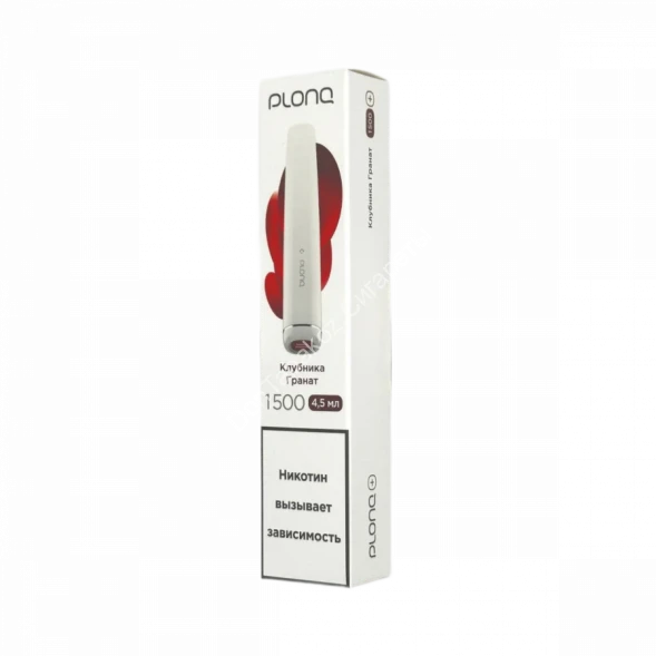 Электронная сигарета PLONQ PLUS 1500 Клубника Гранат 20мг ОПТОМ         