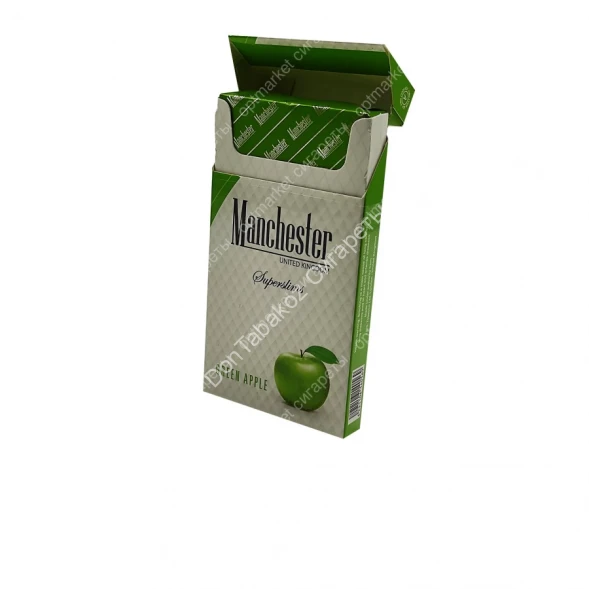 Сигареты Manchester (Манчестер) Green Apple Superslims оптом 