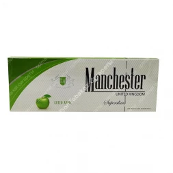 Сигареты Manchester (Манчестер) Green Apple Superslims оптом