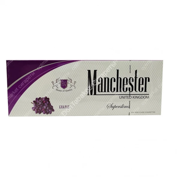 Сигареты Manchester (Манчестер) Grapes Superslims оптом 