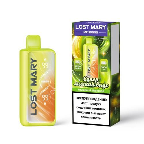 Электронная сигарета  Lost mary  MO 30000 Г Грушевый лимонад 20мг (2%) оптом     