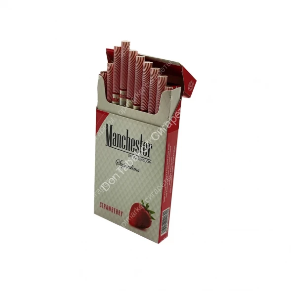 Сигареты Manchester (Манчестер) Strawberry Superslims оптом 