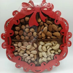 Подарочный набор орехов № 1 в деревянной упаковке (200-250)г оптом