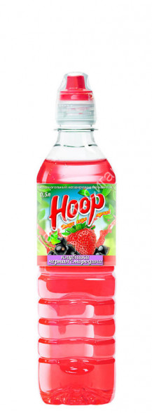 Напиток негазированный Hoop клубника-чёрная смородина 0,5 Л оптом 