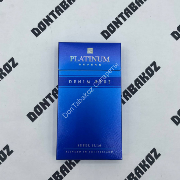 Сигареты Платинум Севен (Platinum Seven) Denim Blue SuperSlim Микс 