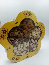 Подарочный набор орехов № 9 в деревянной упаковке (200-250)г оптом