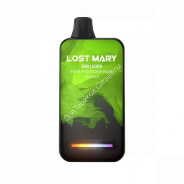 Электронная сигарета  Lost mary  BM 16000 Киви маракуйя гуава 20мг (2%) оптом   