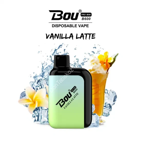 Электронная сигарета Bou pro mini 600 vanill latte  оптом    