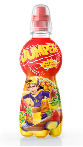 Напиток негазированный Jumper Клубника-ананас 0,33 л оптом 
