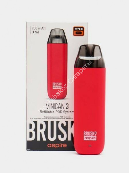 Под система Brusko Minican 3 700 mAh алый оптом 