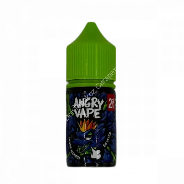 Жидкость для вейпа Angry Vape Синяя Малина 30 мл. оптом          