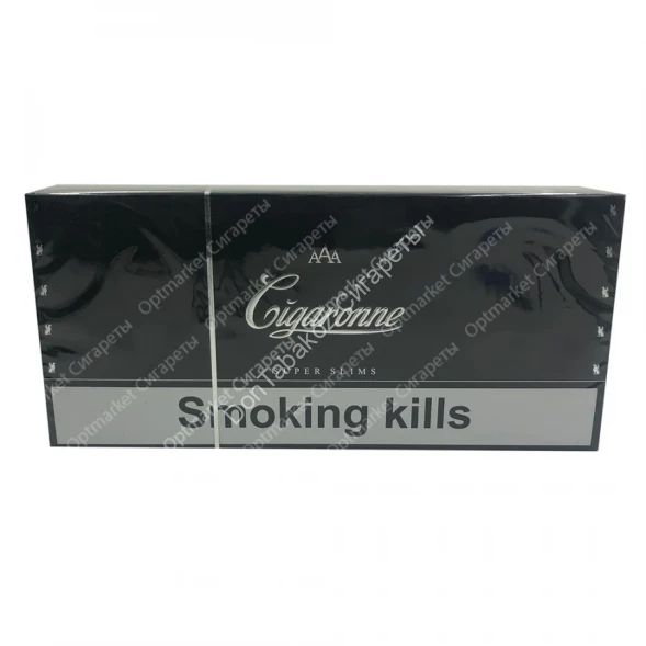 Сигареты Sigarone Black Super Slims оптом 