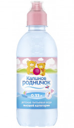 Вода детская питьевая Калинов Родничок негазированная спортивная пробка 0,33 л оптом