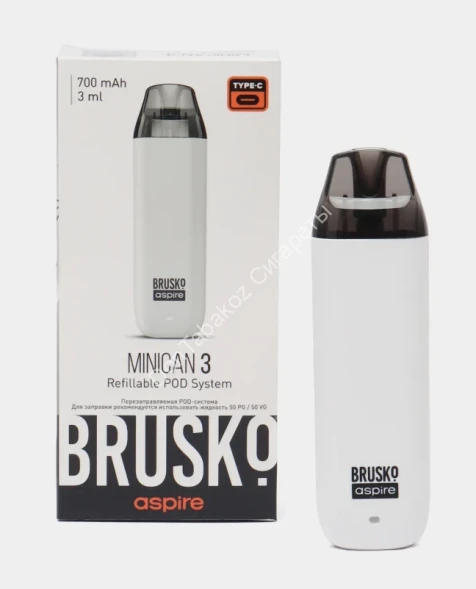 Под система Brusko Minican 3 700 mAh Белый оптом 