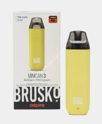 Под система Brusko Minican 3 700 mAh Желтый оптом
