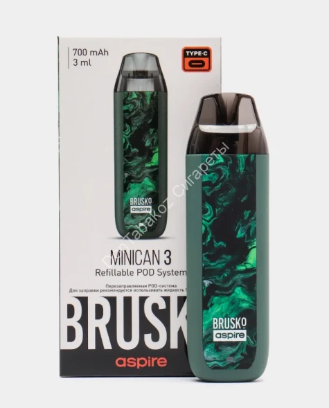 Под система Brusko Minican 3 700 mAh Лесной зеленый оптом 