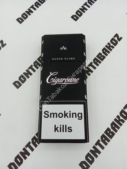 Сигареты Cigaronne Black Super Slims Оптом 