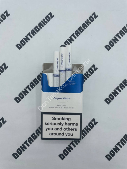 Сигареты Парламент (Parliament) Night Blue Оригинал Швейцария Оптом 