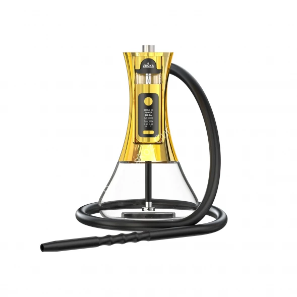 Электронный кальян Ehuka X1 (Золотой) с возможностью менять подсветку 2000 mAh оптом  