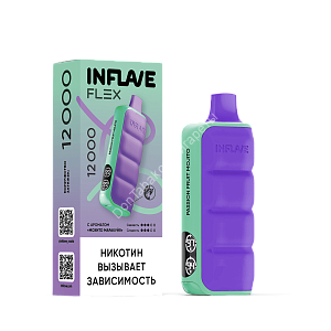Электронная сигарета  Inflave Flex 12000 Мохито, маракуйя Оптом 